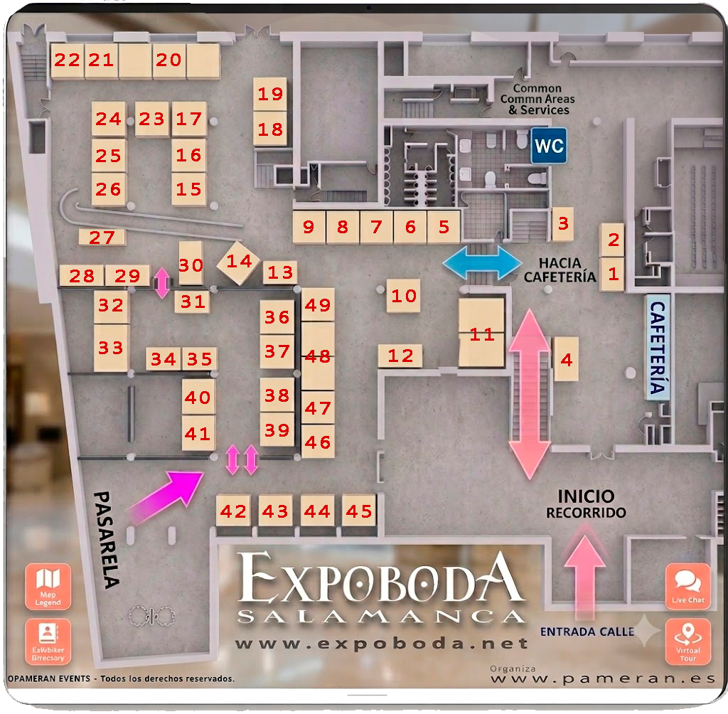 Plano de la feria